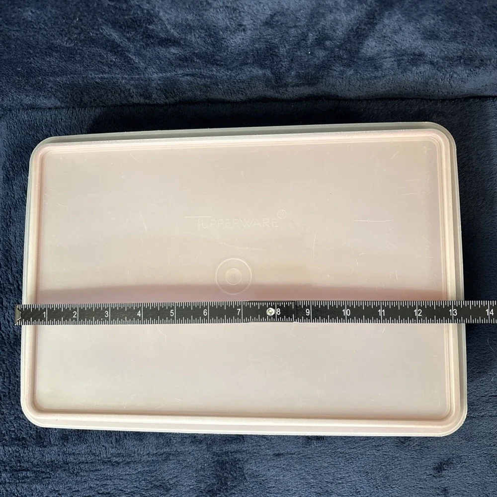Vintage Tupperware Food Storage Keeper Rectangular Paprika Red 9